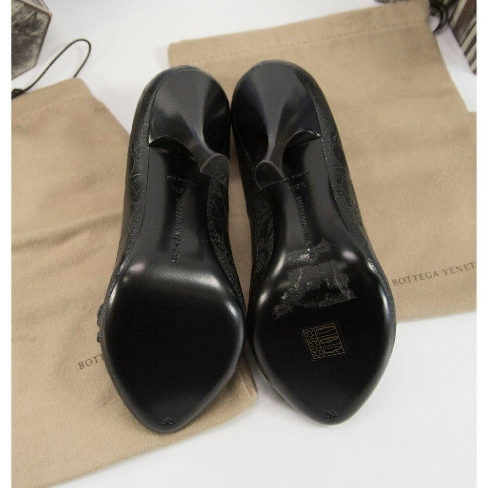 Bottega Veneta Black Leather Butterfly Runway Heel - Picture 9 of 11